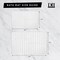 Contemporary Home Living 17" x 24" White Rectangular Popcorn Microfiber Bath Rug